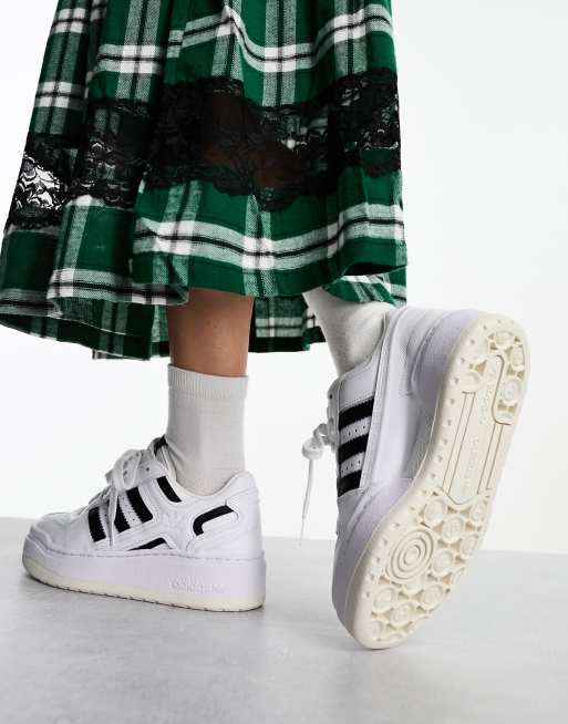 adidas Originals Forum XLG sneakers in white and black