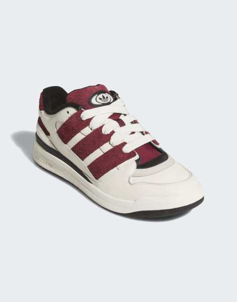 adidas Originals – Forum2000 – Schuhe in Wollweiß und Rot - view 1