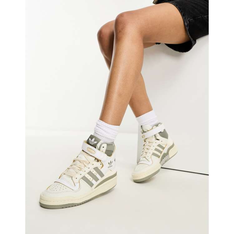 Adidas Forum Mid Adidas Montante Femme Blanche Adidas Originals