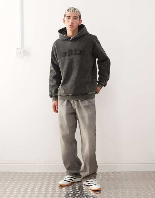 adidas Originals - Forvasket sort hættetrøje, 2 af 5