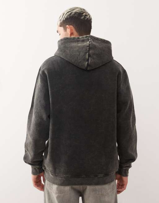 adidas Originals - Forvasket sort hættetrøje, 3 af 5