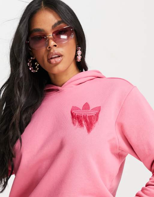 Adidas originals outlet pink hoodie