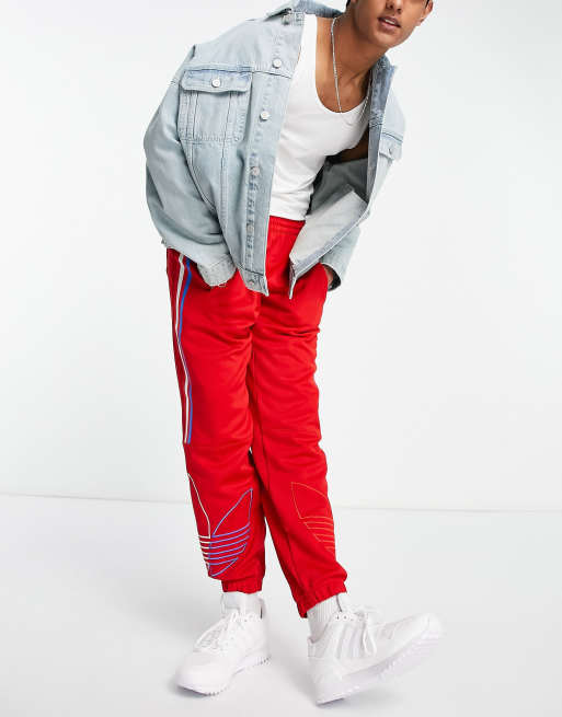 Adidas Originals Fto Track Pants In Red Faoswalim