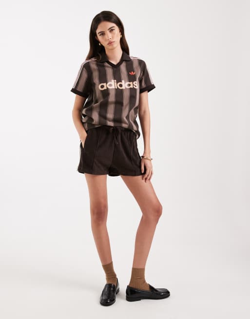 adidas Originals – Fußballtrikot aus Twill in Aurora Coffee, 2 von 4