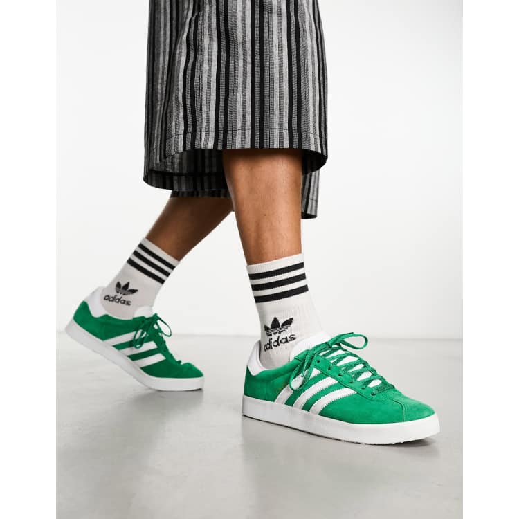 Adidas Gazelle Mens Casual Shoes Trace Green-Core Black