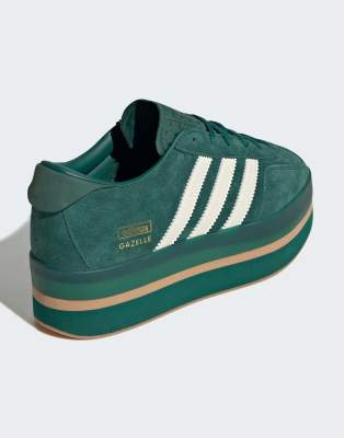 adidas Originals - Gazelle - Baskets à semelle épaisse - Vert - view 1