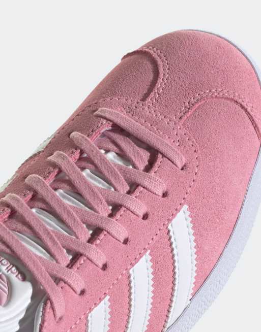 Adidas gazelle blanche et rose online