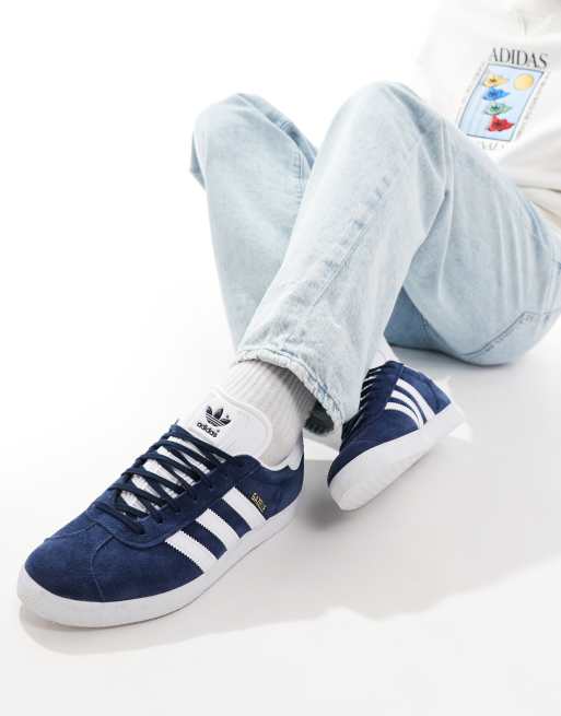 Chaussure adidas gazelle bleu hot sale marine