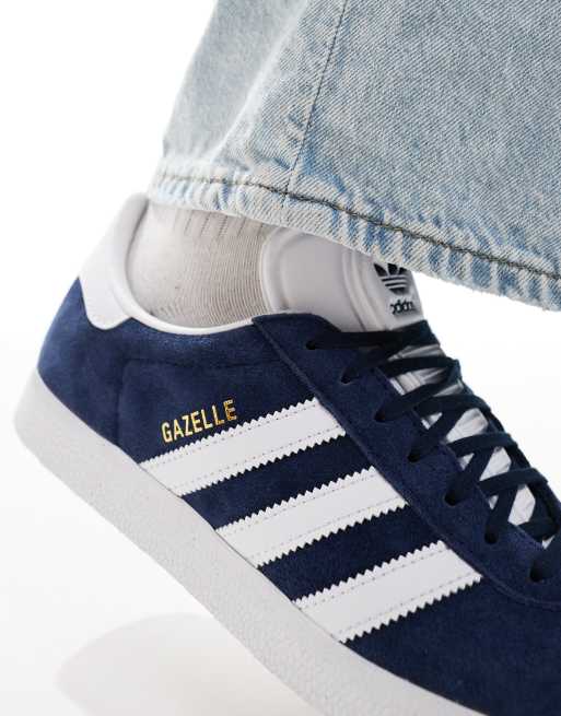 Adidas gazelle femme 2025 pas cher bleu marine