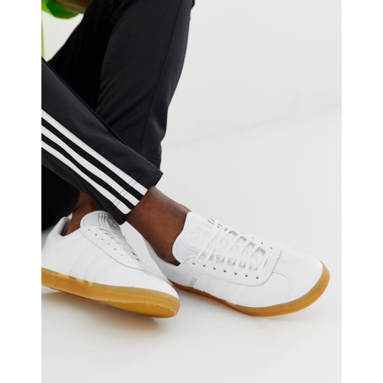 adidas Originals Gazelle Baskets en cuir avec semelle gomme