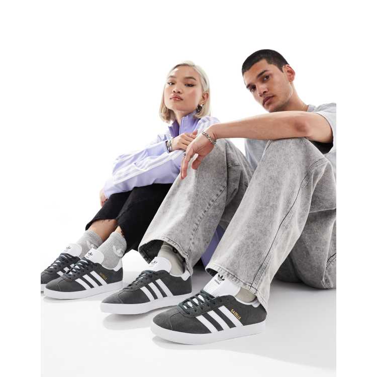 Adidas originals - gazelle - baskets avec semelle en caoutchouc foncé - shop lilas