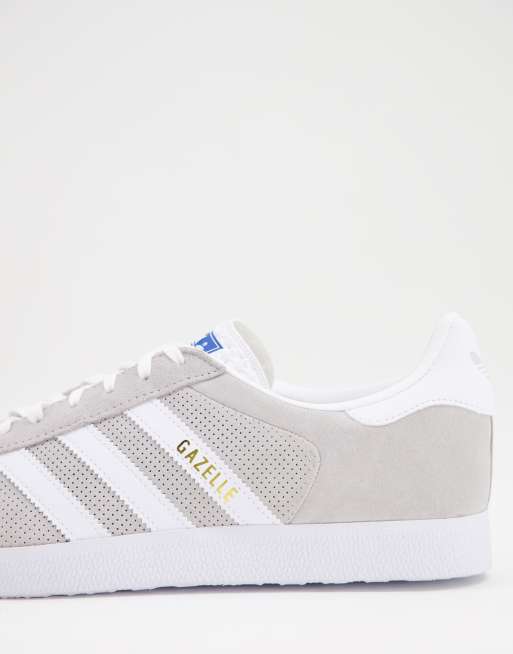 adidas gazelle silver green womens adidas Gazelle ADV - Unisex - Grey Two / Chalk White / Gold
