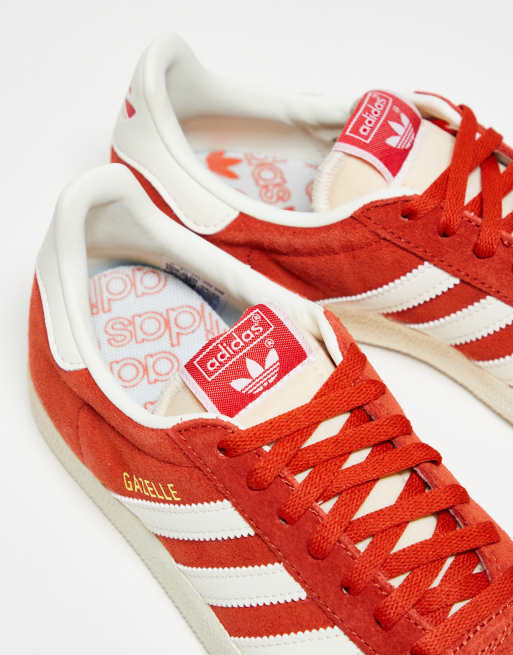 Adidas rouge femme outlet gazelle