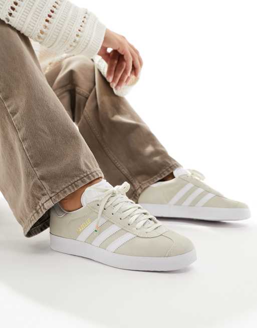 adidas Originals - Gazelle - Beige og cremehvide sneakers