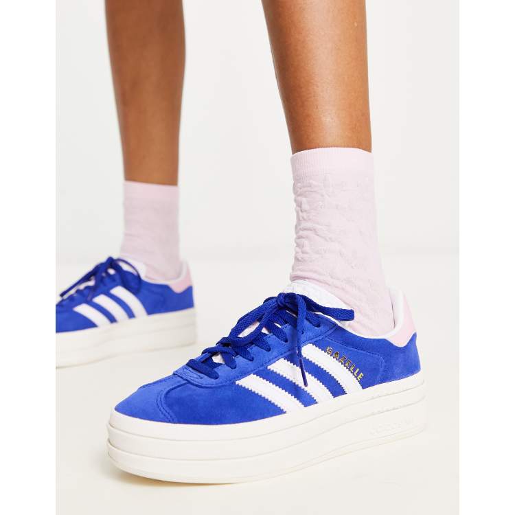 Adidas gazelle hotsell blanc et rose