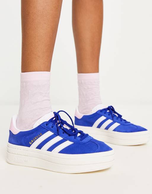 Gazelle adidas bleu et rose new arrivals