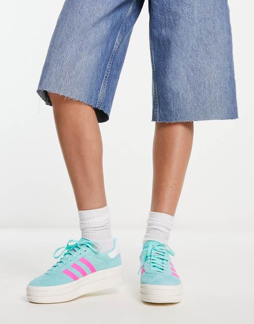 Adidas gazelle cheap turquoise femme