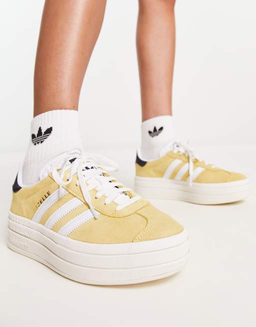 adidas Originals Gazelle Bold Baskets semelle plateforme Jaune