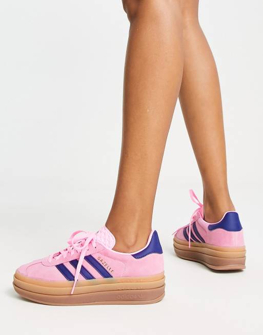 Gazelle adidas femme 2025 bleu et rose