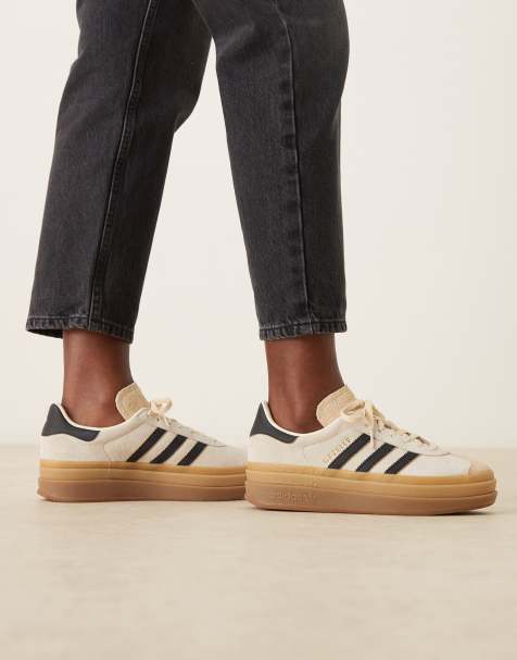 adidas Originals - Gazelle Bold - Baskets - Crème et noir - view 1