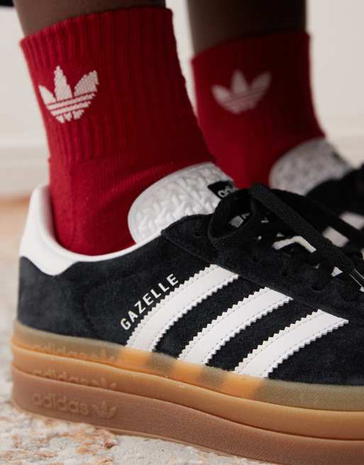 Adidas gazelle noir et rouge online