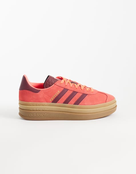 adidas Originals - Gazelle Bold - Baskets - Rose et bordeaux - view 1