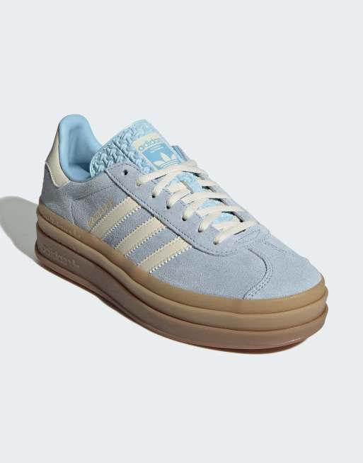 adidas Originals – Gazelle Bold – Blå träningsskor