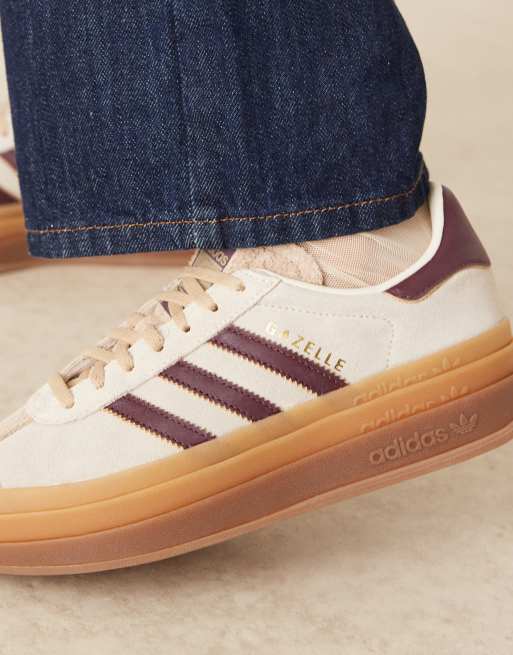 adidas gazelle silver green womens Men's adidas Gazelle Shoes Burgundy B41645