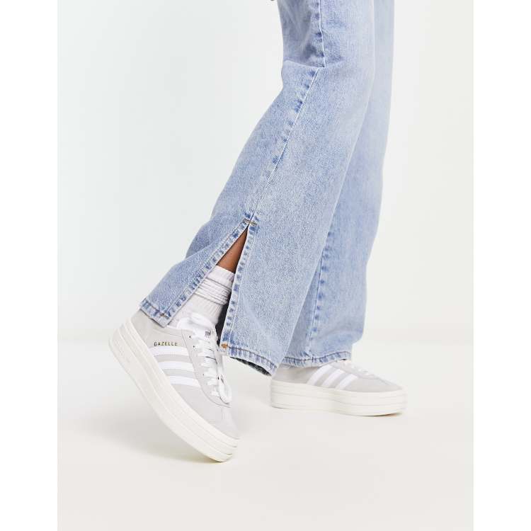 Gray on sale platform sneakers