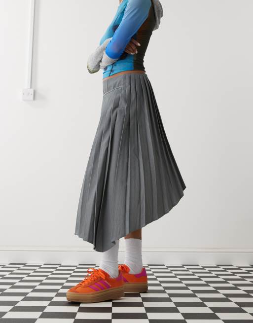adidas Originals Gazelle Bold platform sneakers in orange and pink