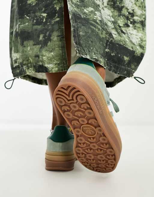 adidas gazelle silver green womens Re-Worked Denim