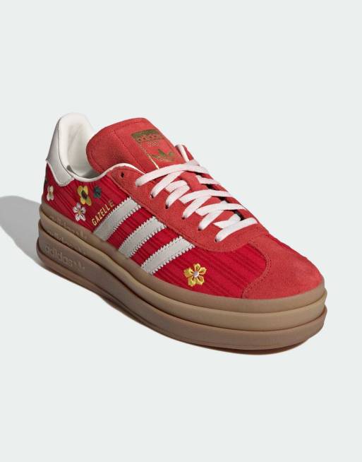 adidas Originals – Gazelle Bold – Schuhe in Better Scarlet/Wollweiß, 2 von 4