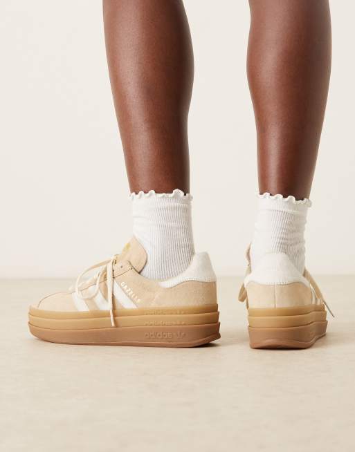 adidas Originals – Gazelle Bold – Sneaker in Beige und Weiß, 4 von 5
