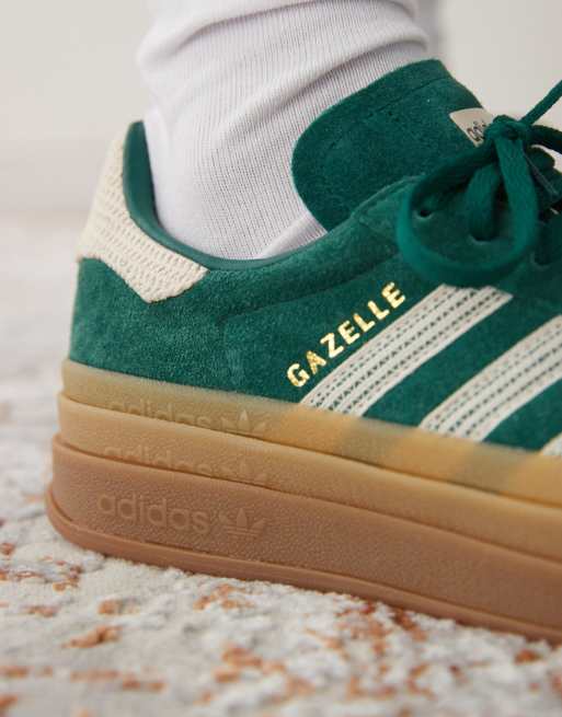 adidas gazelle silver green womens Adidas Gazelle in Weiß Grün für Damen