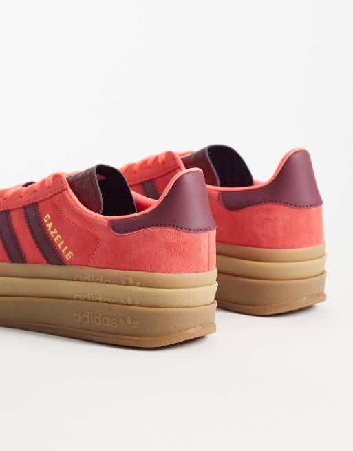 adidas Originals – Gazelle Bold – Sneaker in Rosa und Burgunderrot, 2 von 5