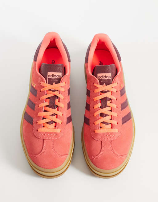 adidas Originals – Gazelle Bold – Sneaker in Rosa und Burgunderrot, 3 von 5