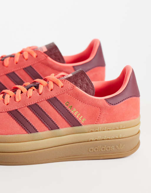 adidas Originals – Gazelle Bold – Sneaker in Rosa und Burgunderrot, 4 von 5