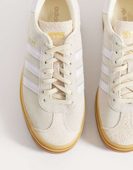 adidas Originals – Gazelle Bold – Sneaker in Wollweiß und Metallic-Silber , 2 von 5