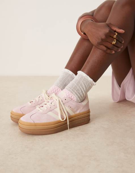 adidas Originals - Gazelle Bold - Sneakers i lyserød/hvid - view 1