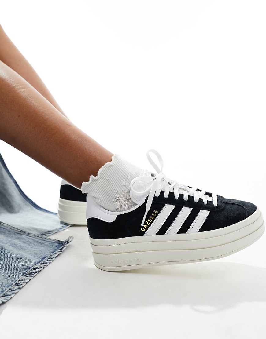 adidas Originals Gazelle Bold sneakers in black