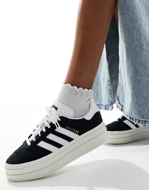 adidas Originals Gazelle Bold sneakers in black