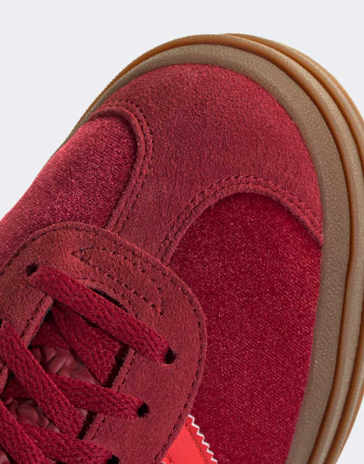 adidas Originals Gazelle Bold sneakers in burgundy | ASOS
