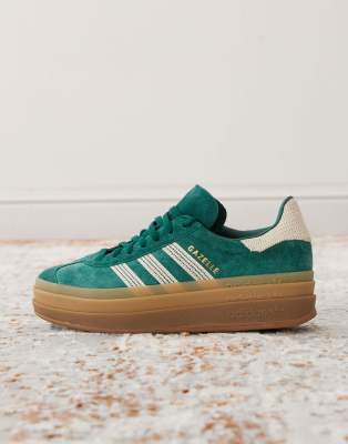 Adidas Originals Gazelle Bold Sneakers In Green