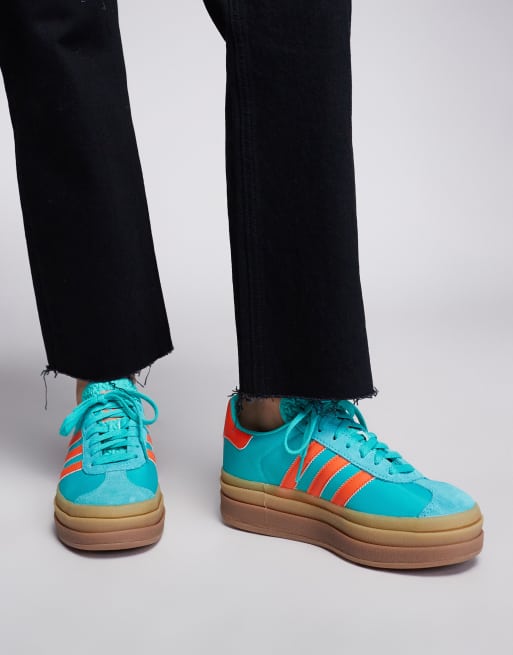 Adidas Gazelle Bold Mint Rush Impact Orange Women s
