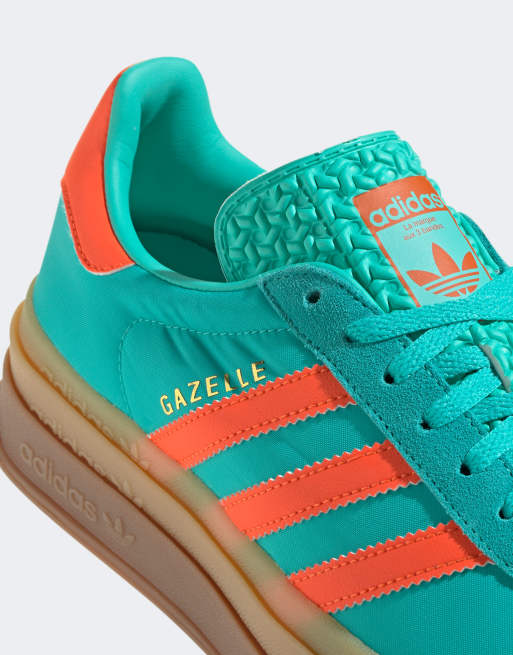 adidas Originals Gazelle Bold Sneakers in groen ASOS
