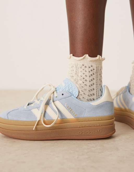 adidas Originals Gazelle Bold sneakers in light blue
