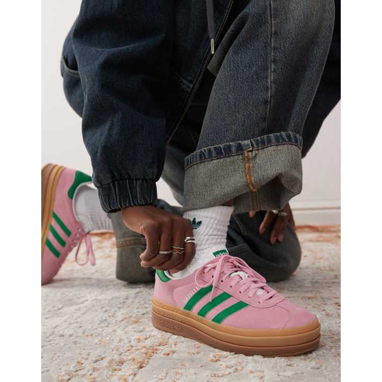 Pink and best sale green adidas outfit