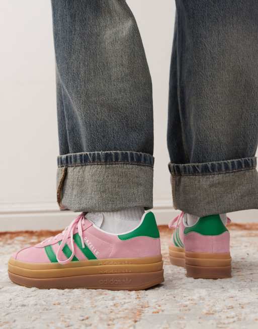 Green and deals pink sneakers