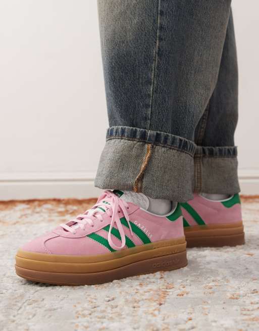 Green on sale pink sneakers