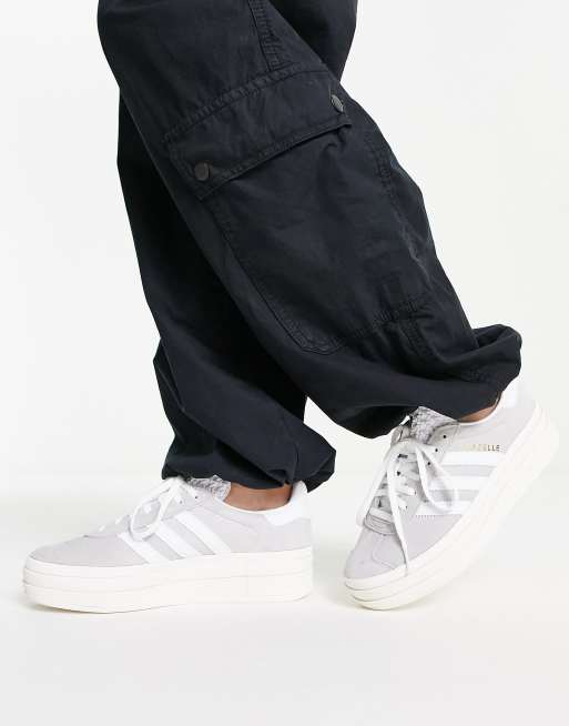 adidas Originals Gazelle - Bold - Sneakers met plateauzool in grijs